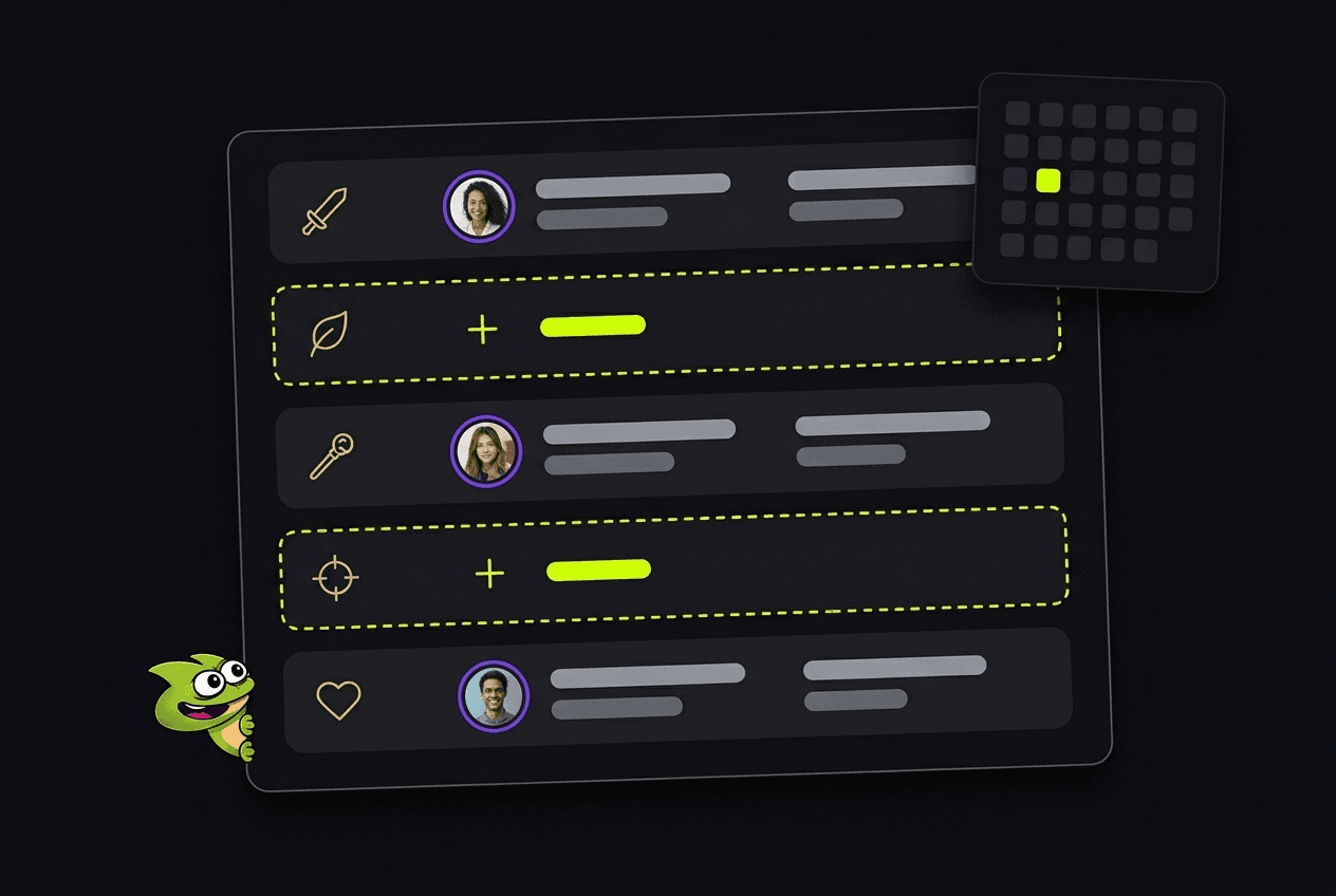 League of Legends Clash team finder roster panel with filled players and open role slots waiting to be claimed